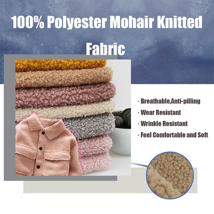 Polyester Teddy Velvet Fabric