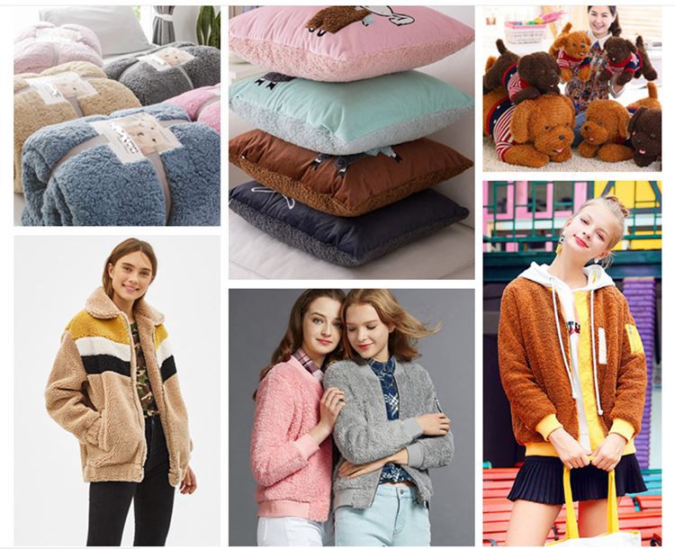 Polyester Teddy Velvet Fabric